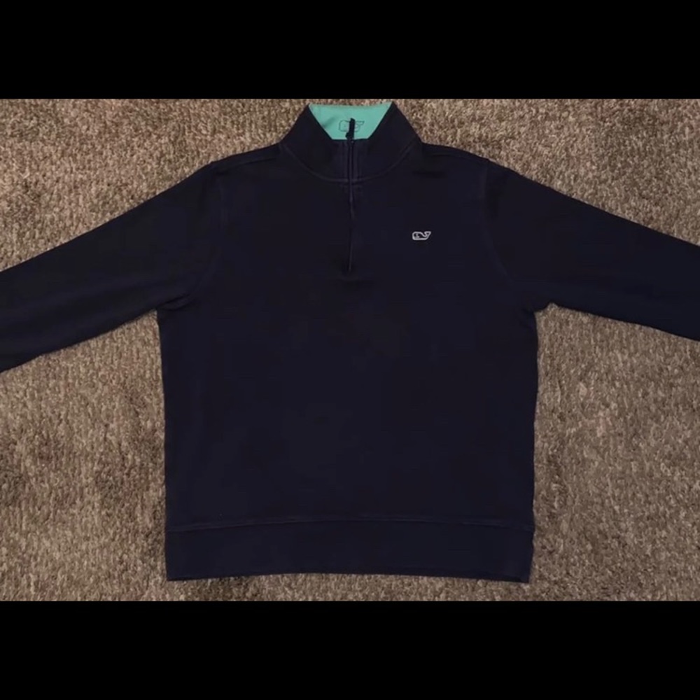 Vineyard Vines Navy Half Zip Jacket